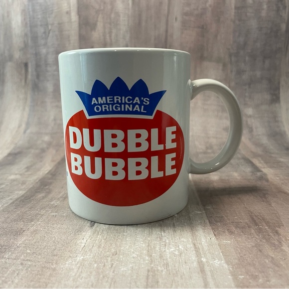 America's Original Dubble Bubble Logo Chewing Gum White Coffee Mug Cup - Picture 1 of 8